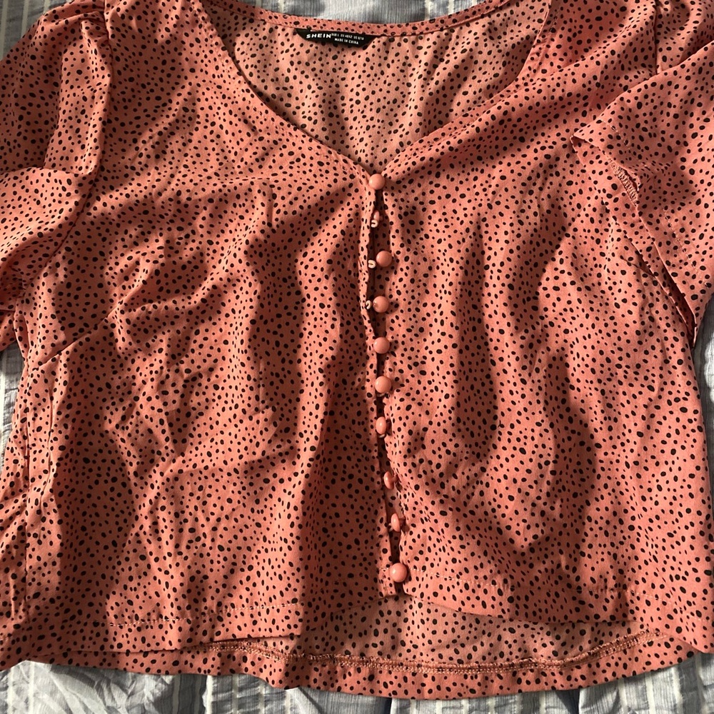 Polka dot crop top